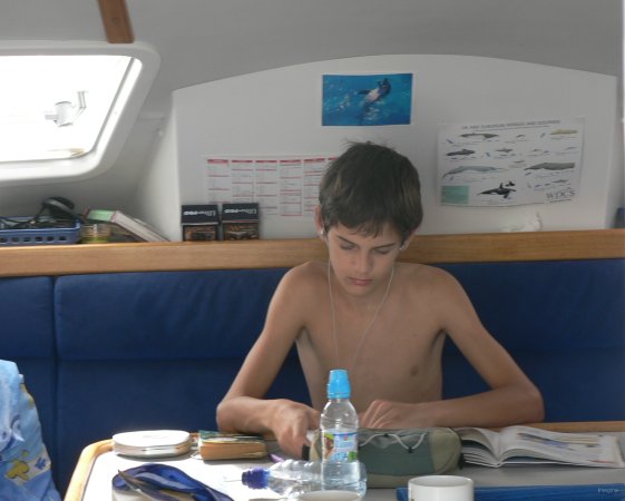 19- Romain en pleine lecon d'espagnol 